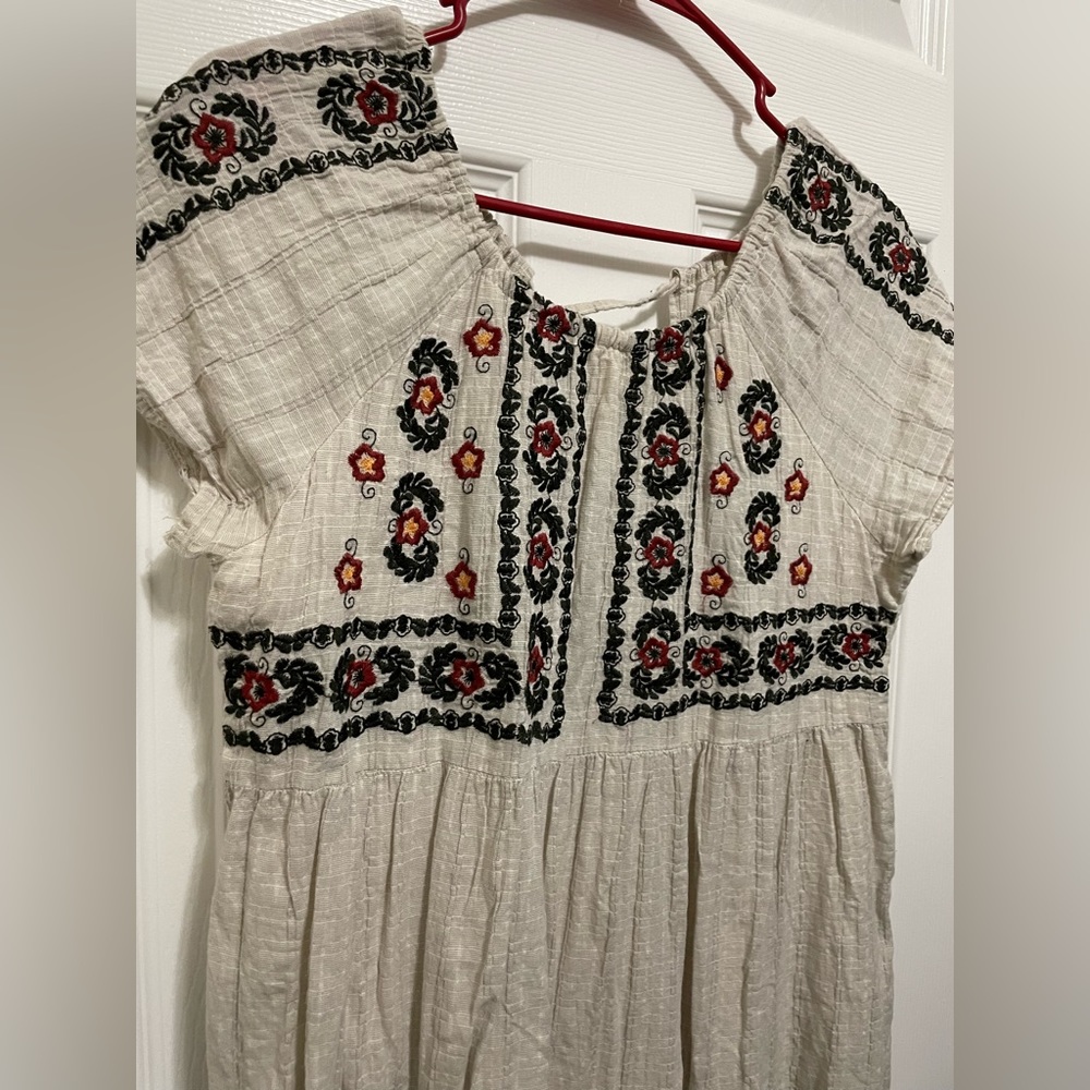 PAPER CRANE baby doll embroidered dress